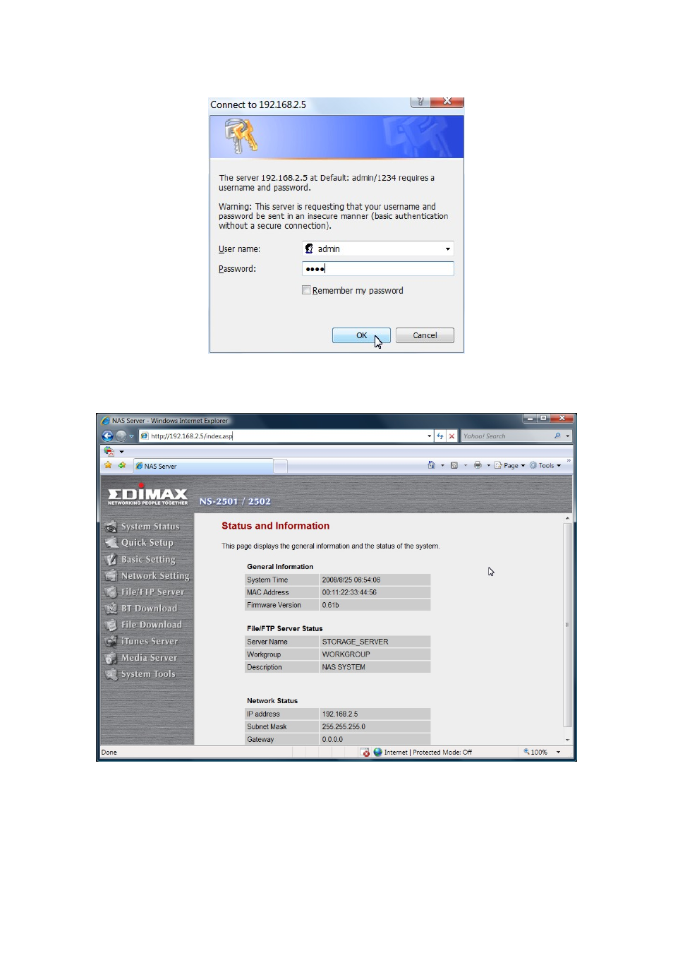 Edimax Technology NS-2502 User Manual | Page 13 / 62