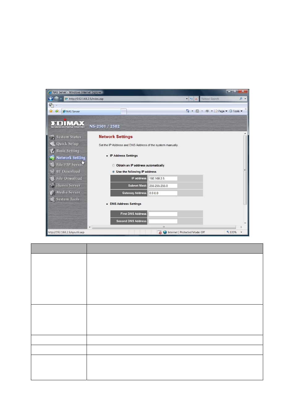 Chapter 4 | Edimax Technology NS-2502 User Manual | Page 23 / 62