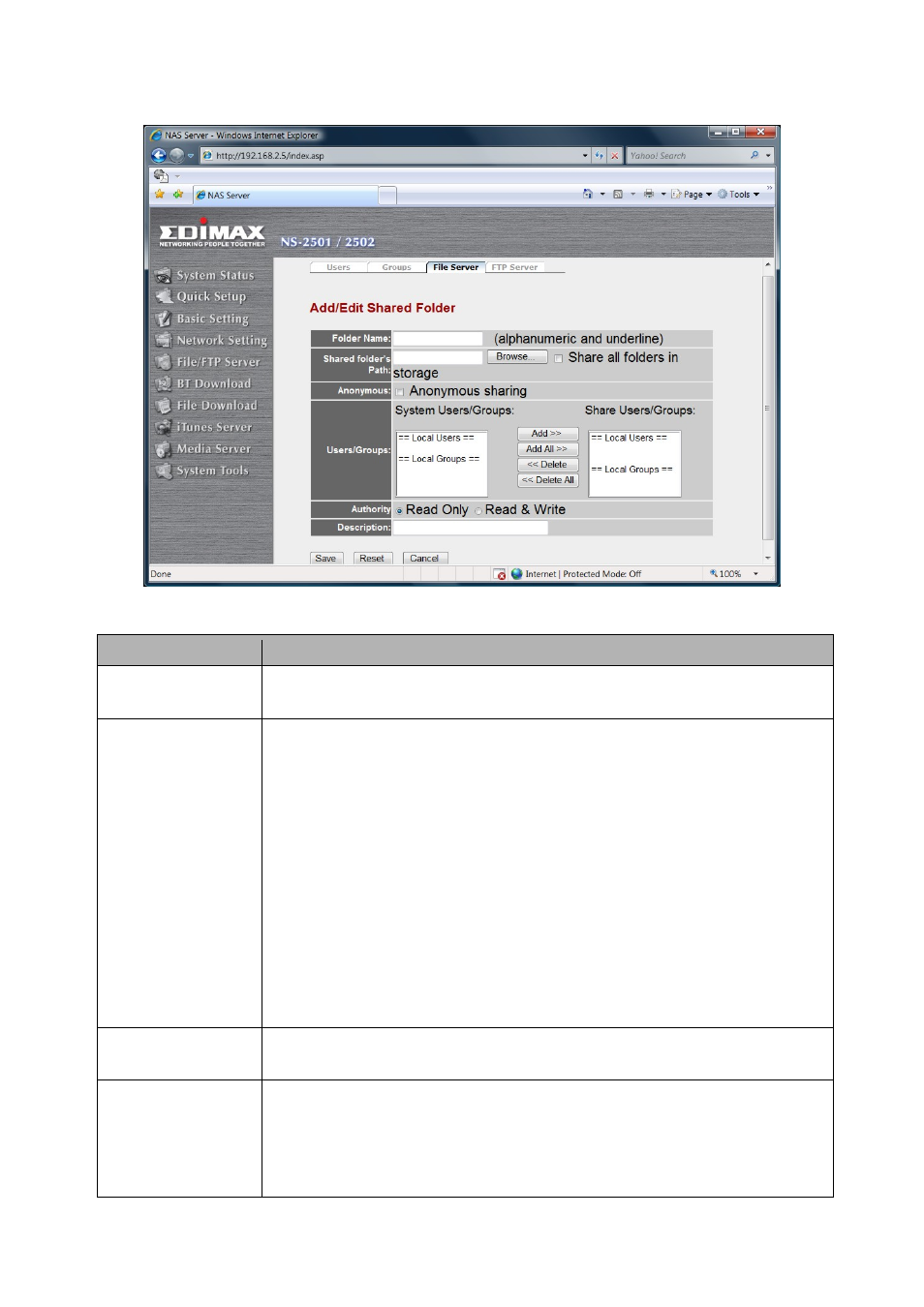 Edimax Technology NS-2502 User Manual | Page 30 / 62