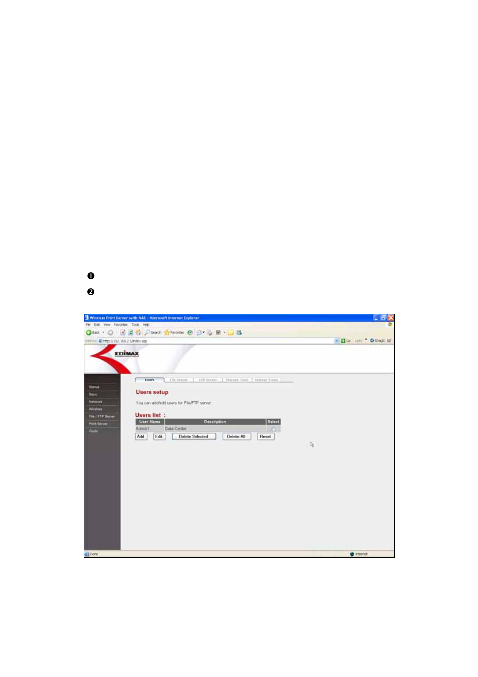 2 ftp server | Edimax Technology PS-2207SUg User Manual | Page 33 / 92