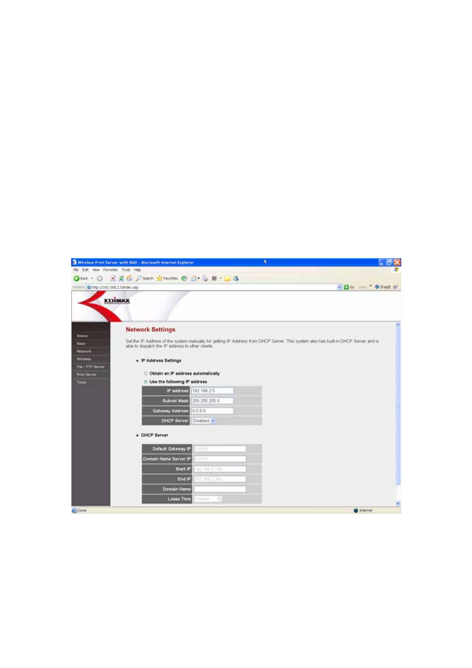 3 network, 1 ip address settings | Edimax Technology PS-2207SUg User Manual | Page 39 / 92