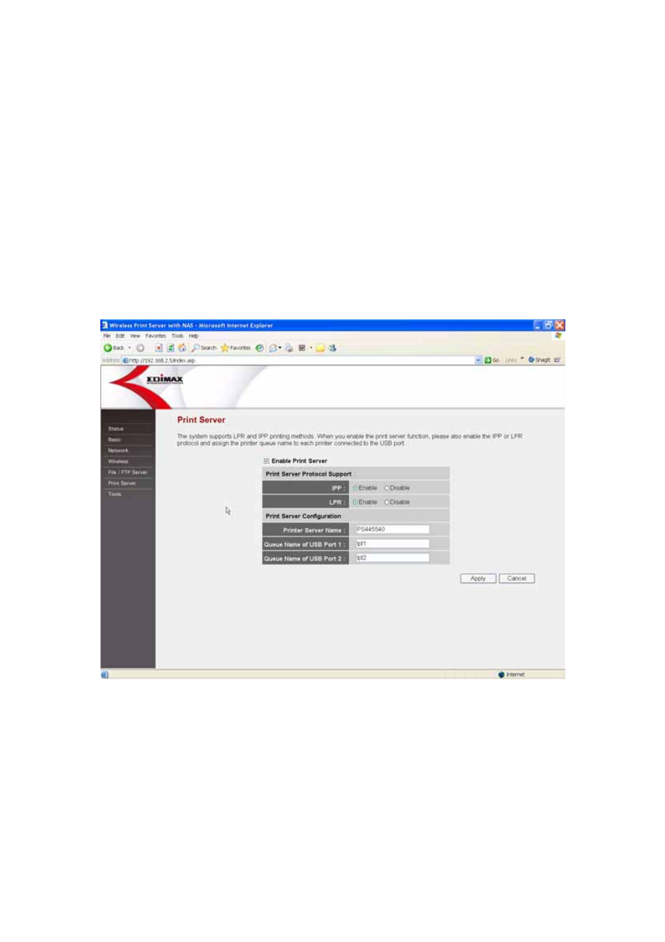 5 print server | Edimax Technology PS-2207SUg User Manual | Page 55 / 92