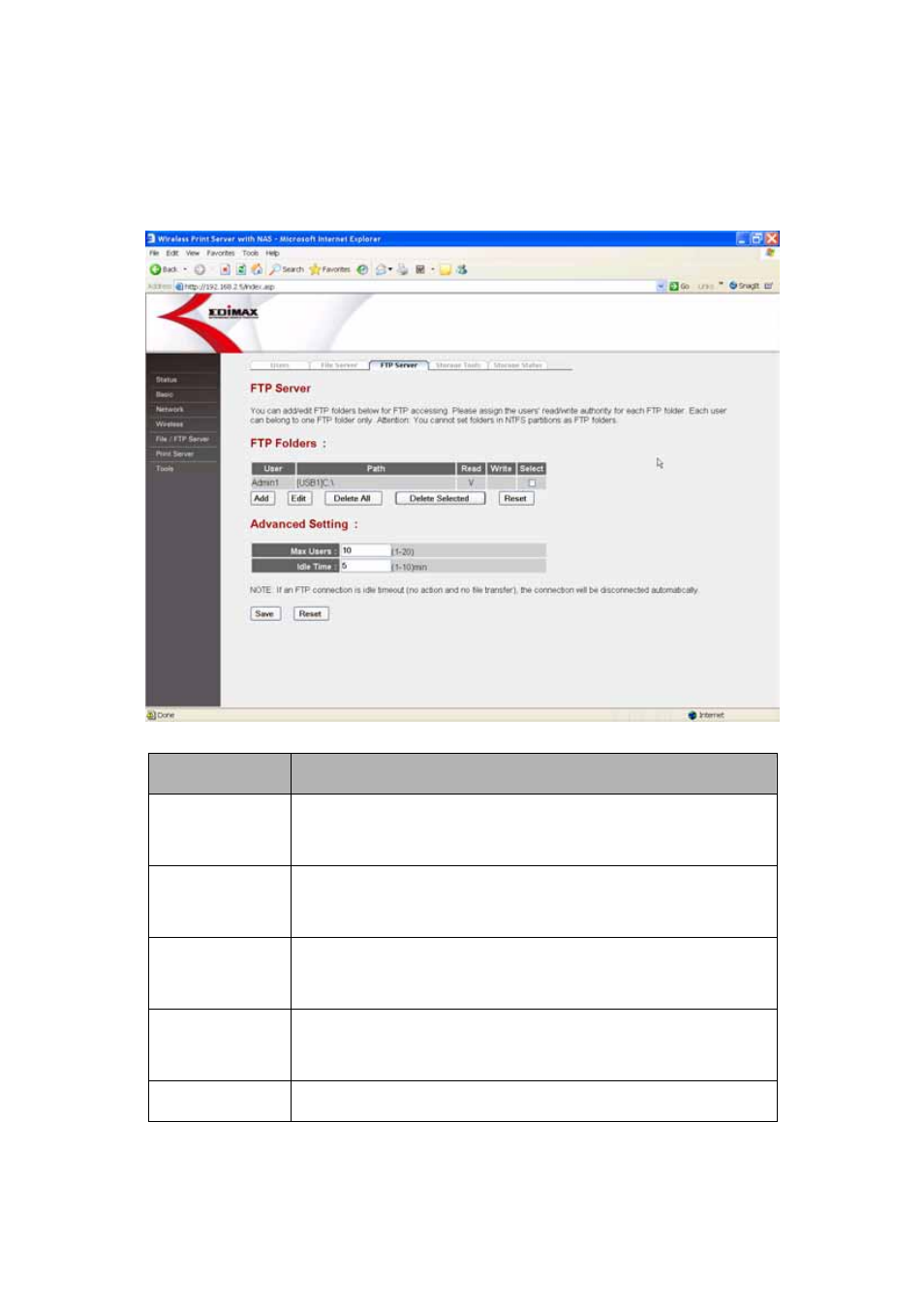 3 ftp server | Edimax Technology PS-2207SUg User Manual | Page 83 / 92
