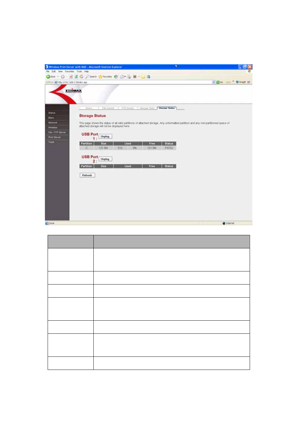 5 storage status | Edimax Technology PS-2207SUg User Manual | Page 89 / 92