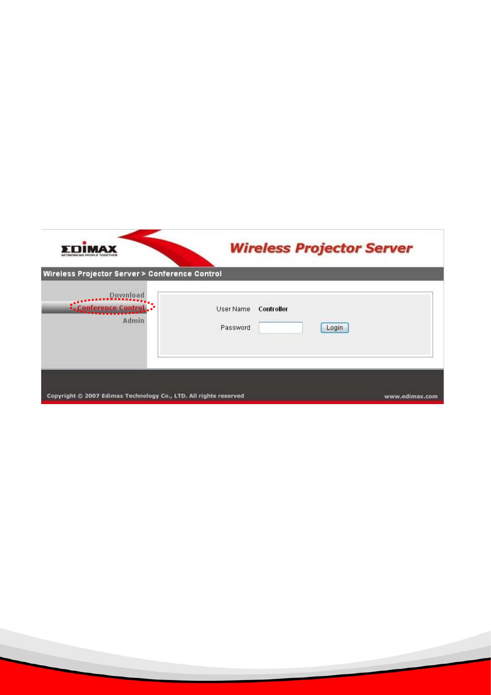 3 conference control | Edimax Technology WP-S1000 User Manual | Page 33 / 49