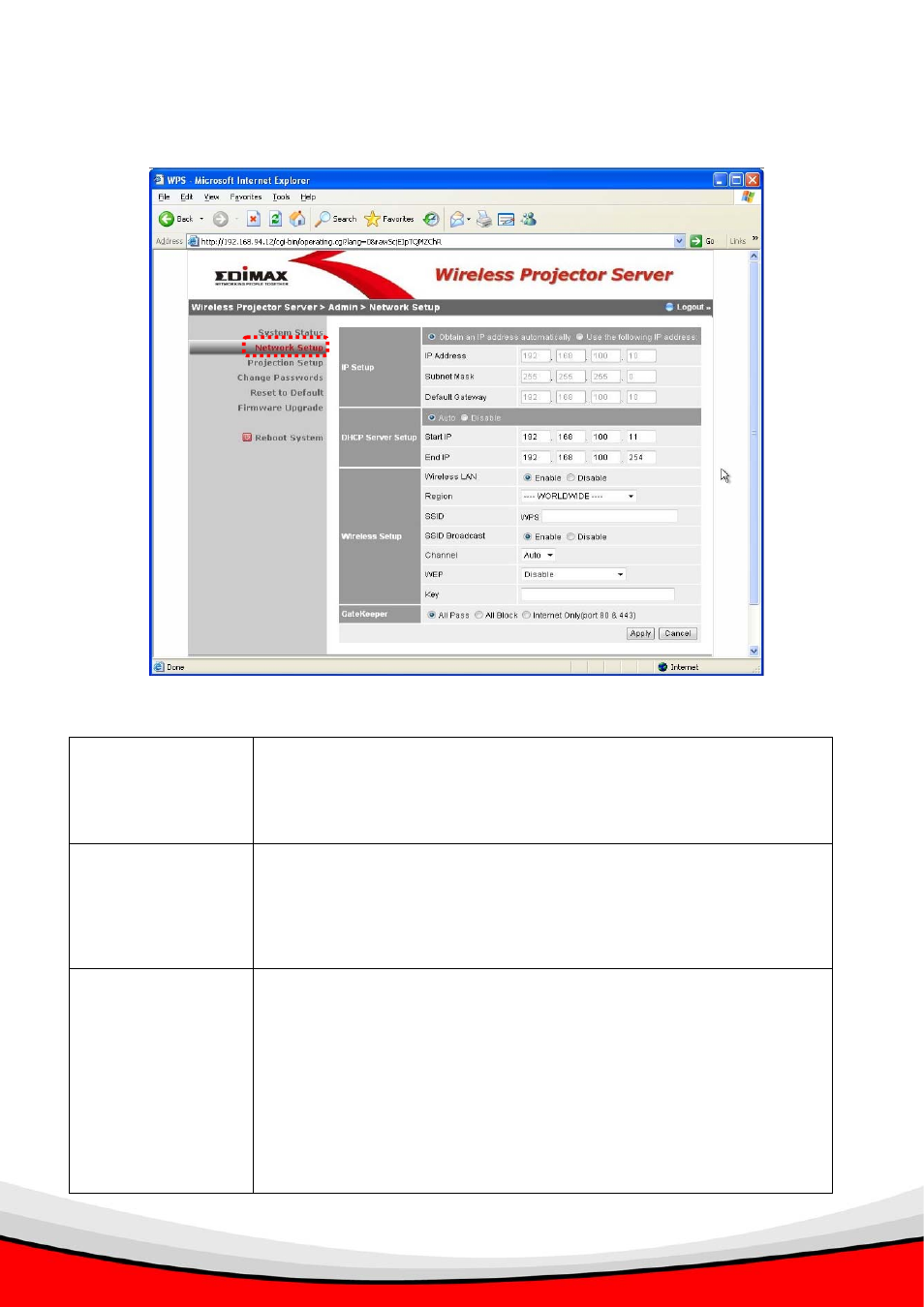6 network setup | Edimax Technology WP-S1000 User Manual | Page 38 / 49