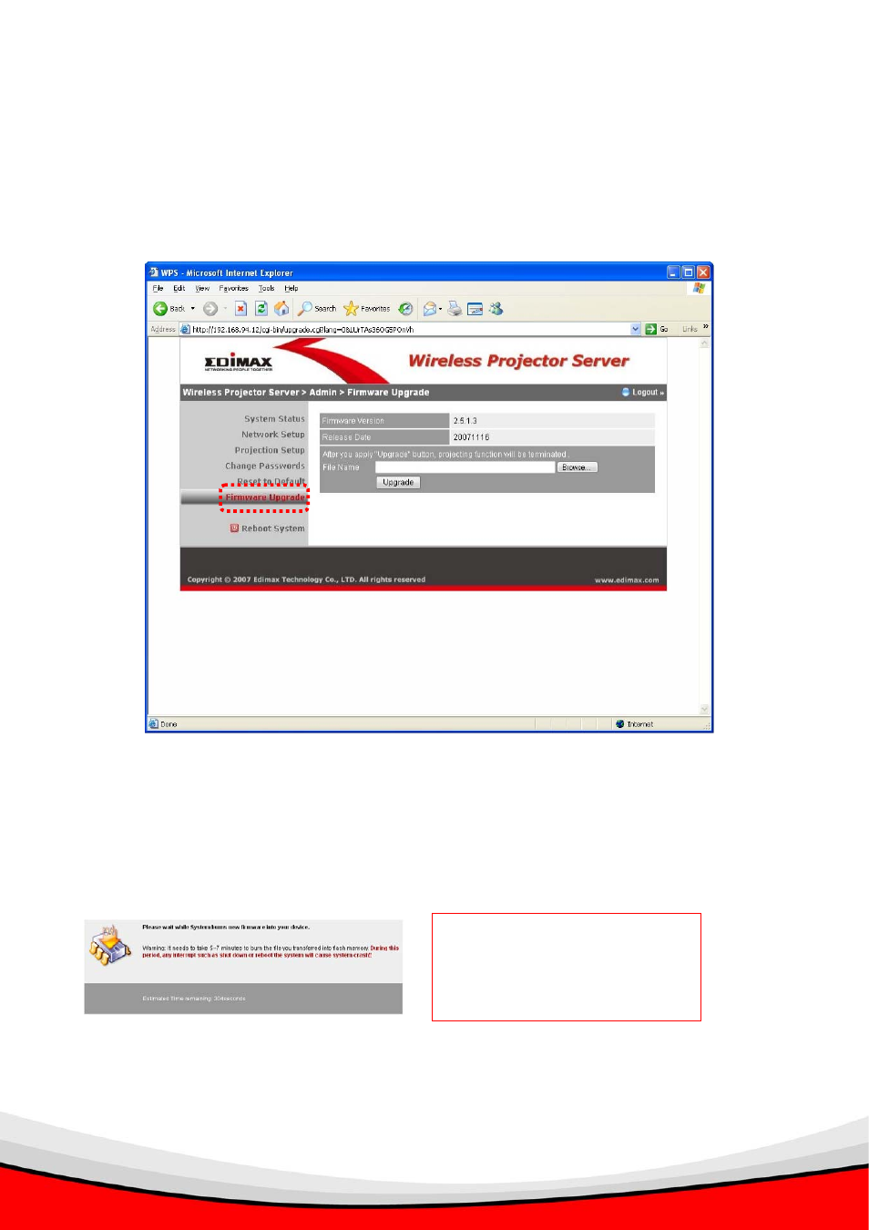 10 firmware upgrade | Edimax Technology WP-S1000 User Manual | Page 43 / 49