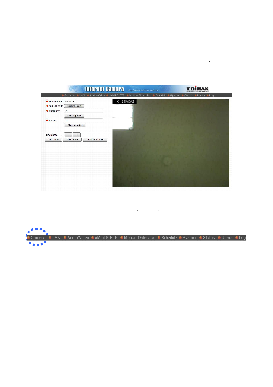 Chapter ii: using web management interface, 1 camera settings | Edimax Technology IC-3010 User Manual | Page 24 / 109