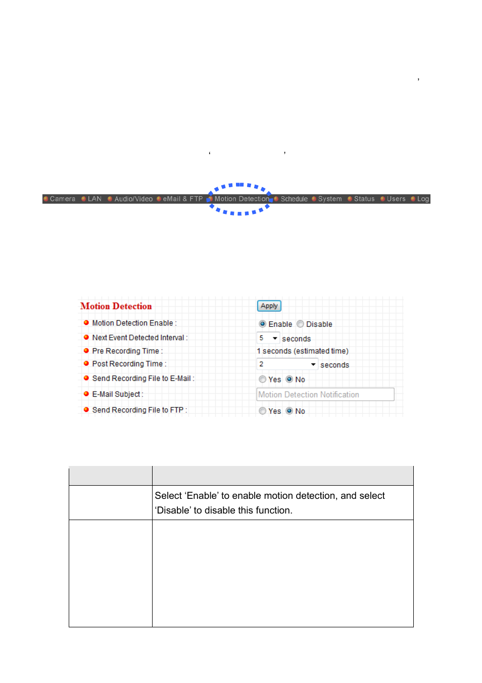 5 motion detection | Edimax Technology IC-3010 User Manual | Page 47 / 109