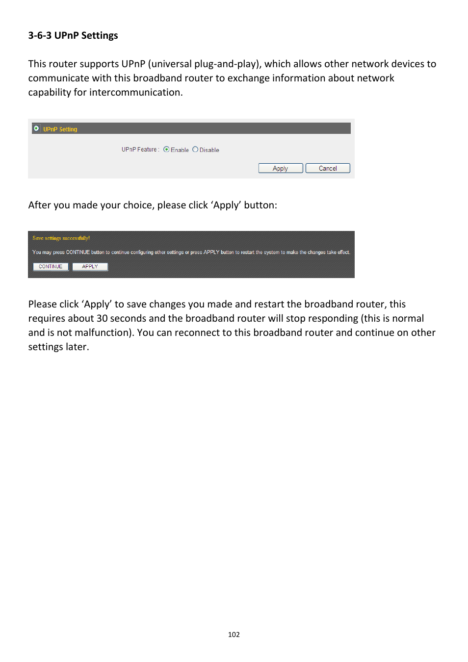 6-3 upnp settings | Edimax Technology 3G-6218n User Manual | Page 103 / 125