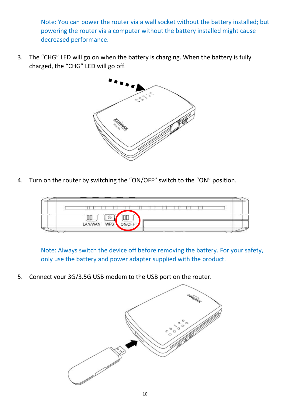 Edimax Technology 3G-6218n User Manual | Page 11 / 125