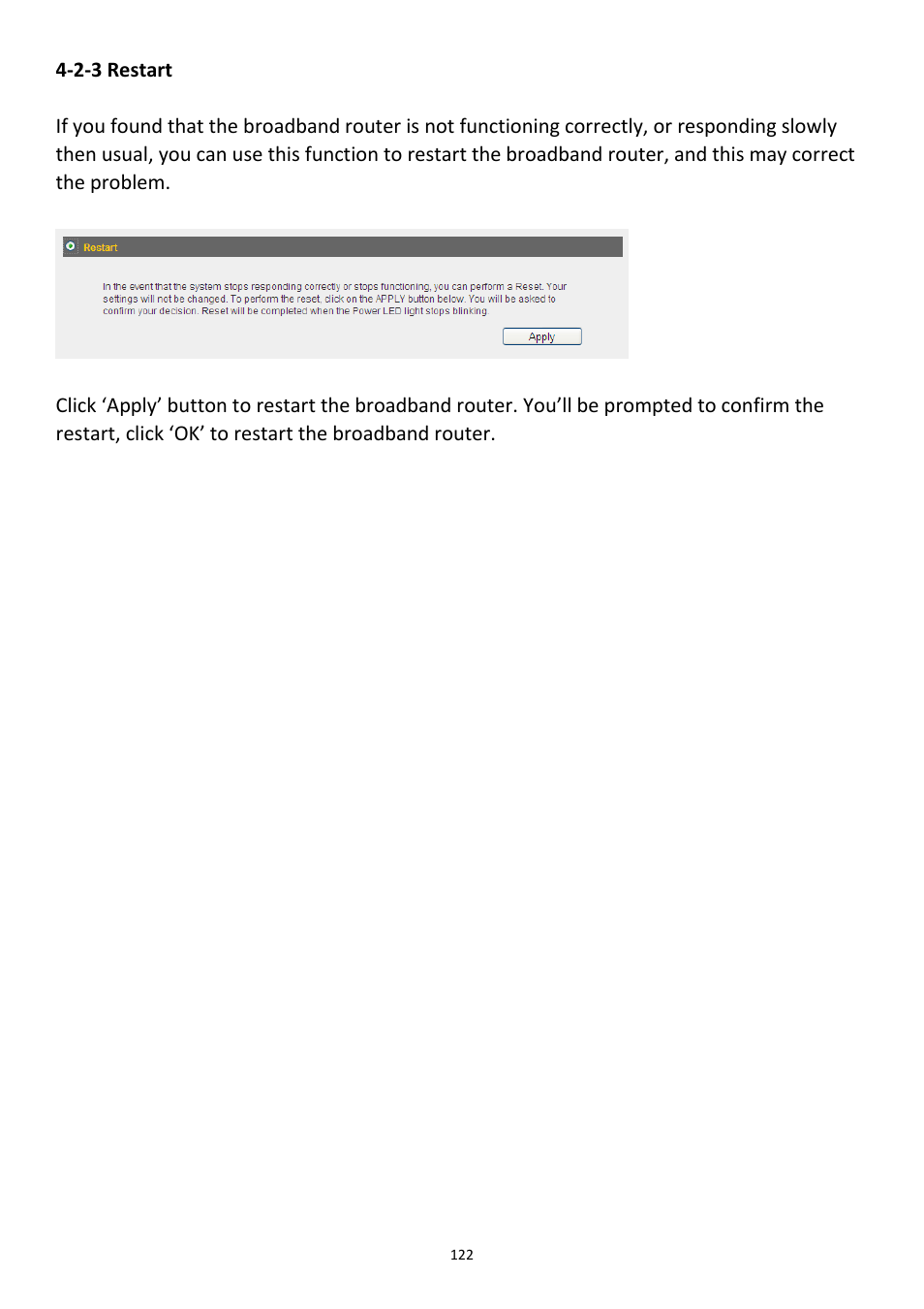 2-3 restart | Edimax Technology 3G-6218n User Manual | Page 123 / 125