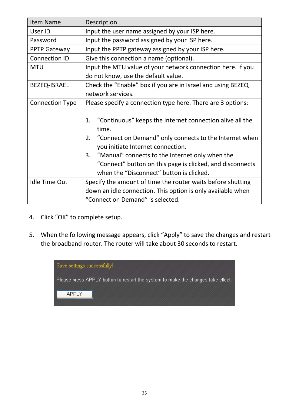 Edimax Technology 3G-6218n User Manual | Page 36 / 125