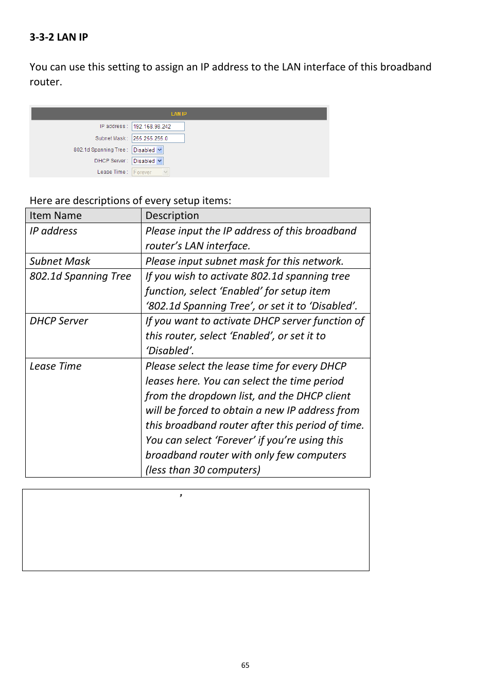 3-2 lan ip | Edimax Technology 3G-6218n User Manual | Page 66 / 125