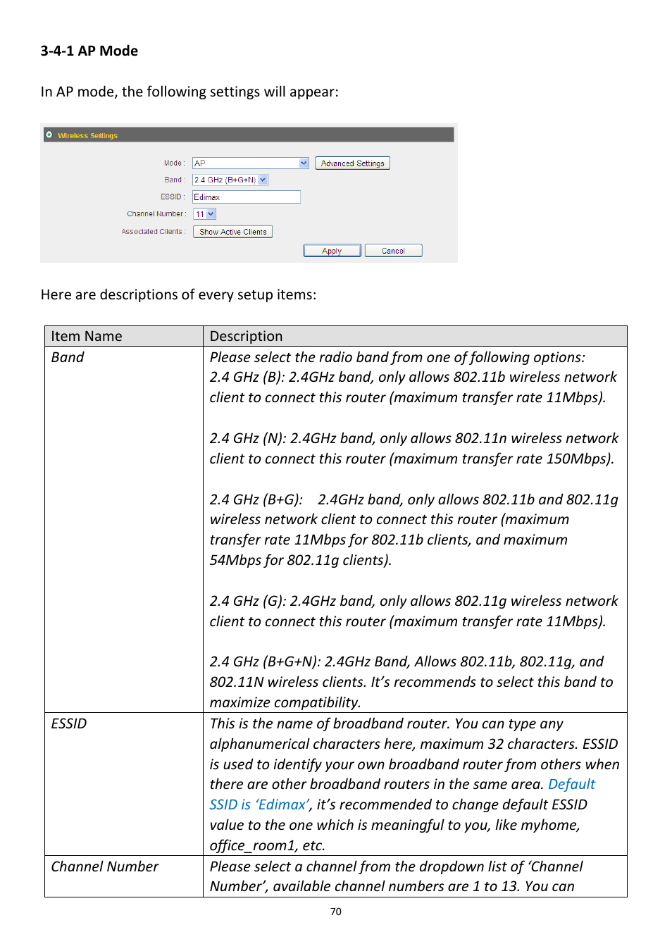4-1 ap mode | Edimax Technology 3G-6218n User Manual | Page 71 / 125
