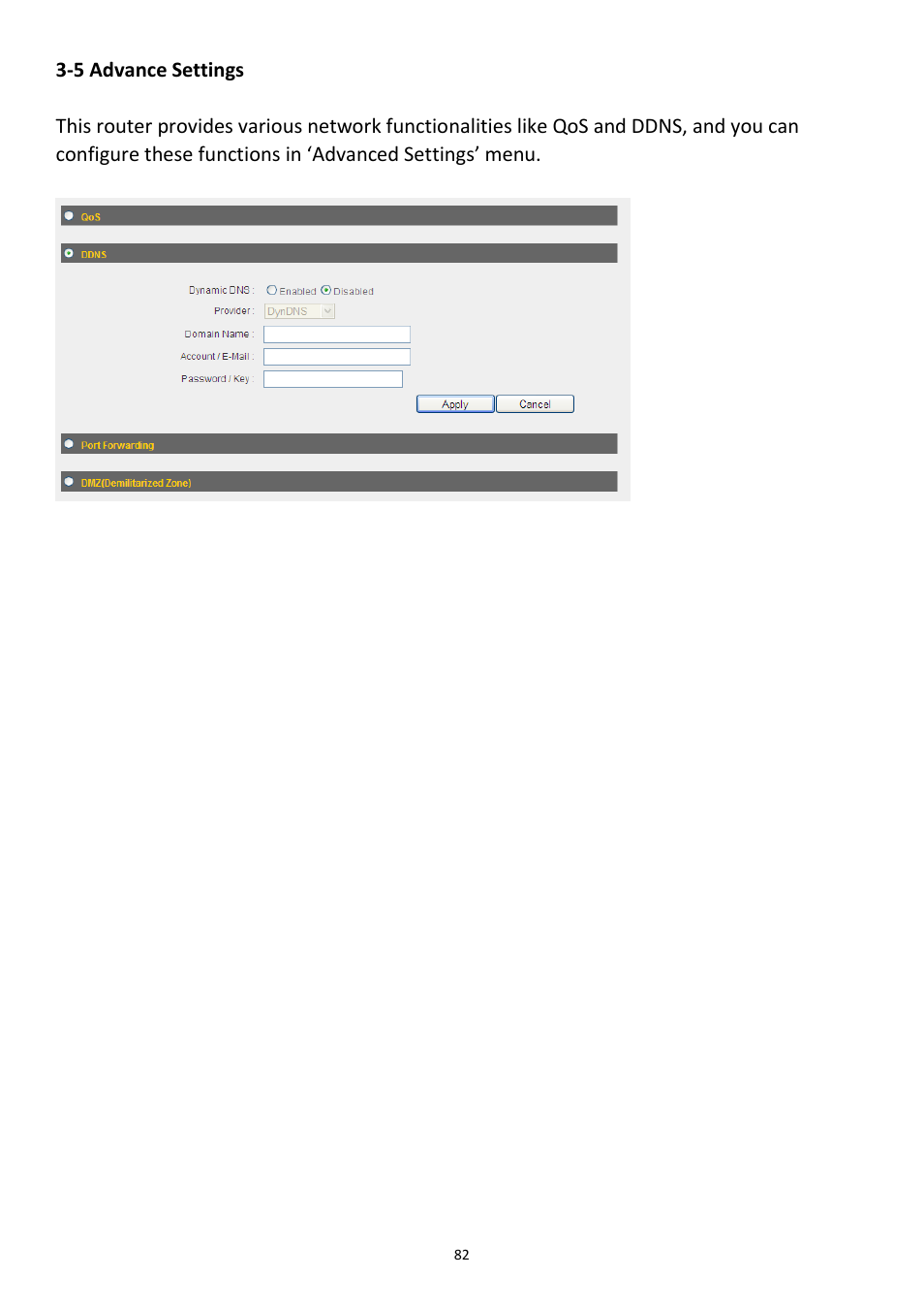 5 advance settings | Edimax Technology 3G-6218n User Manual | Page 83 / 125