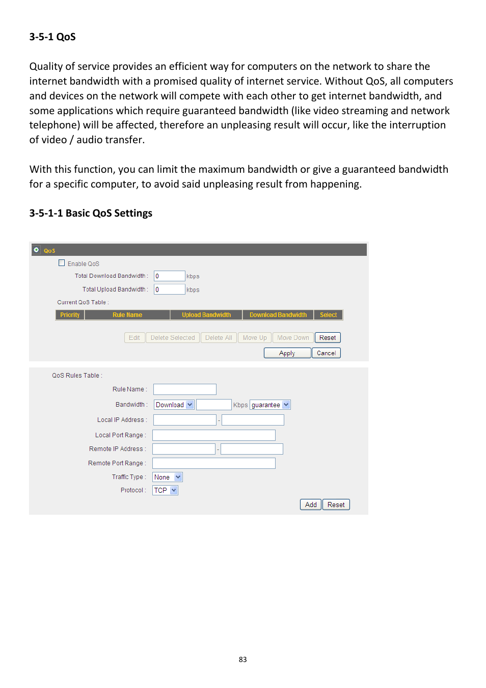 5-1 qos | Edimax Technology 3G-6218n User Manual | Page 84 / 125