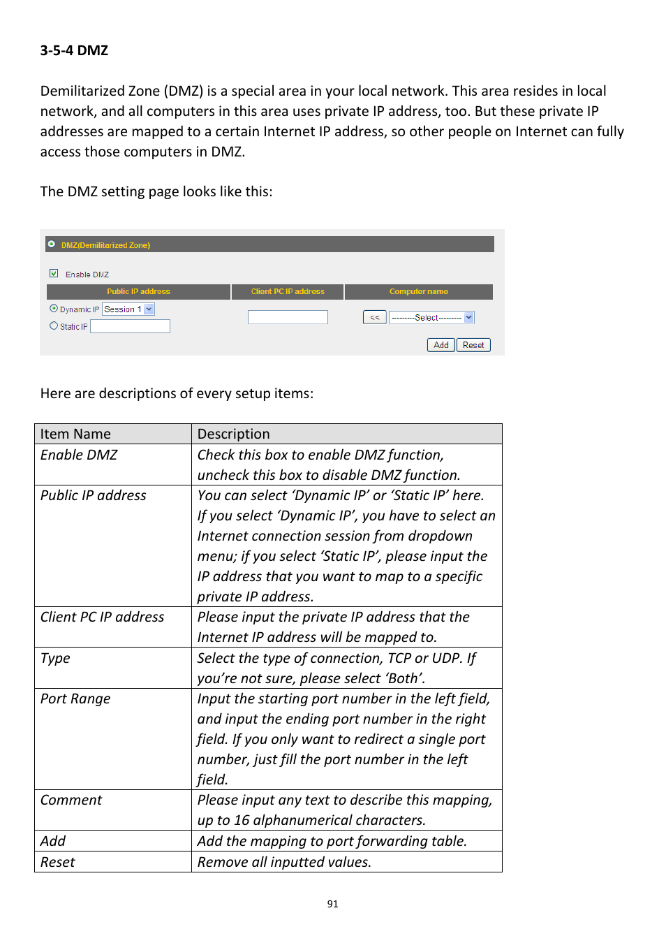 5-4 dmz | Edimax Technology 3G-6218n User Manual | Page 92 / 125
