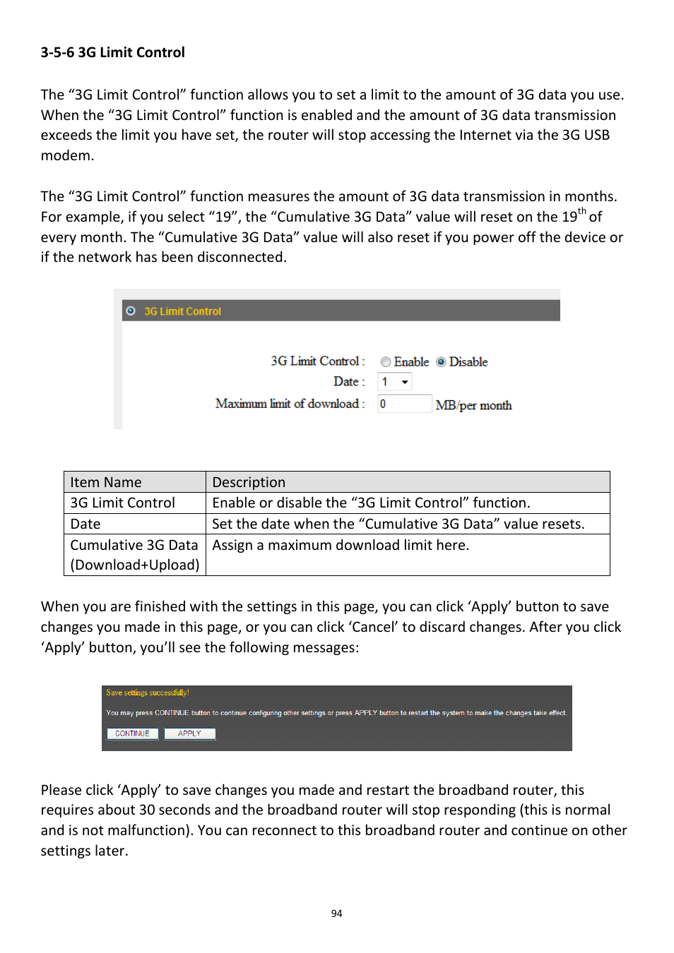5-6 3g limit control | Edimax Technology 3G-6218n User Manual | Page 95 / 125