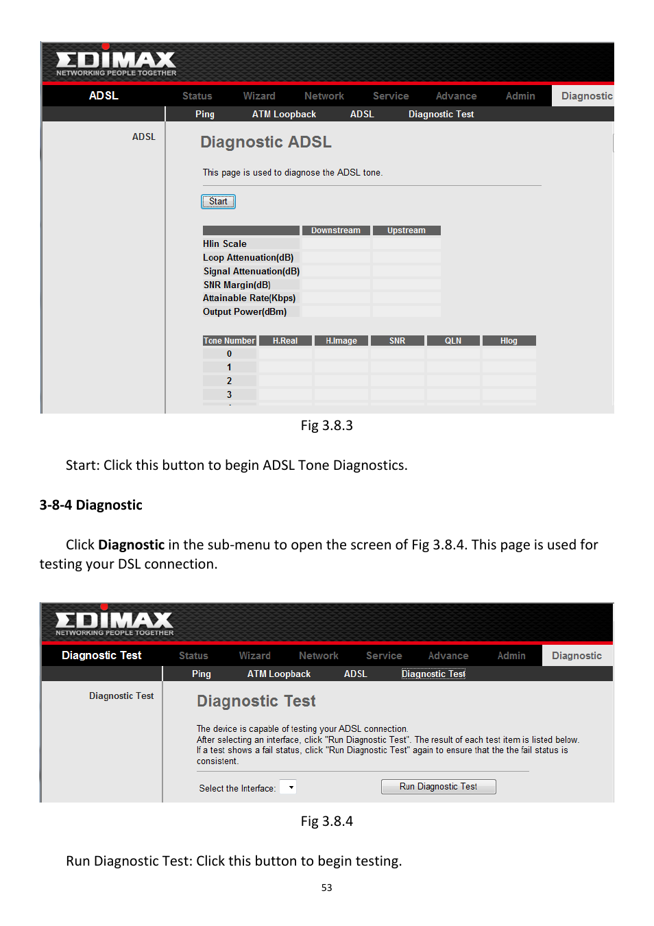 8-4 diagnostic | Edimax Technology AR-7211B User Manual | Page 54 / 61