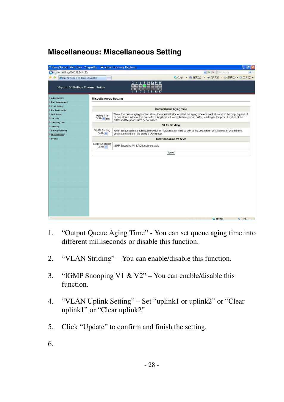 Edimax Technology ES-5816P User Manual | Page 29 / 30