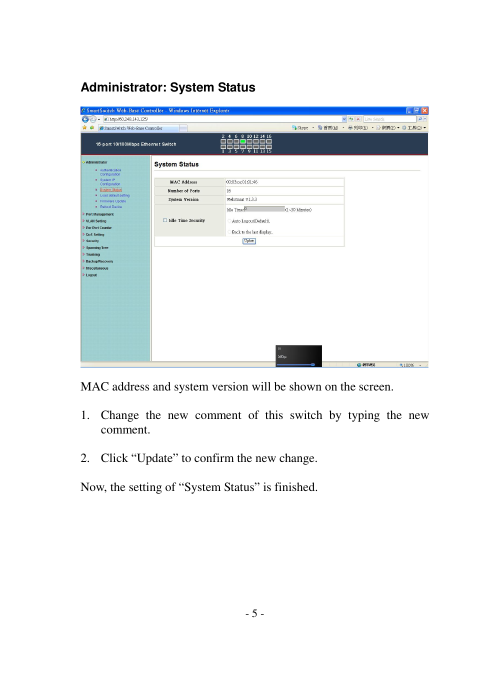 Edimax Technology ES-5816P User Manual | Page 6 / 30