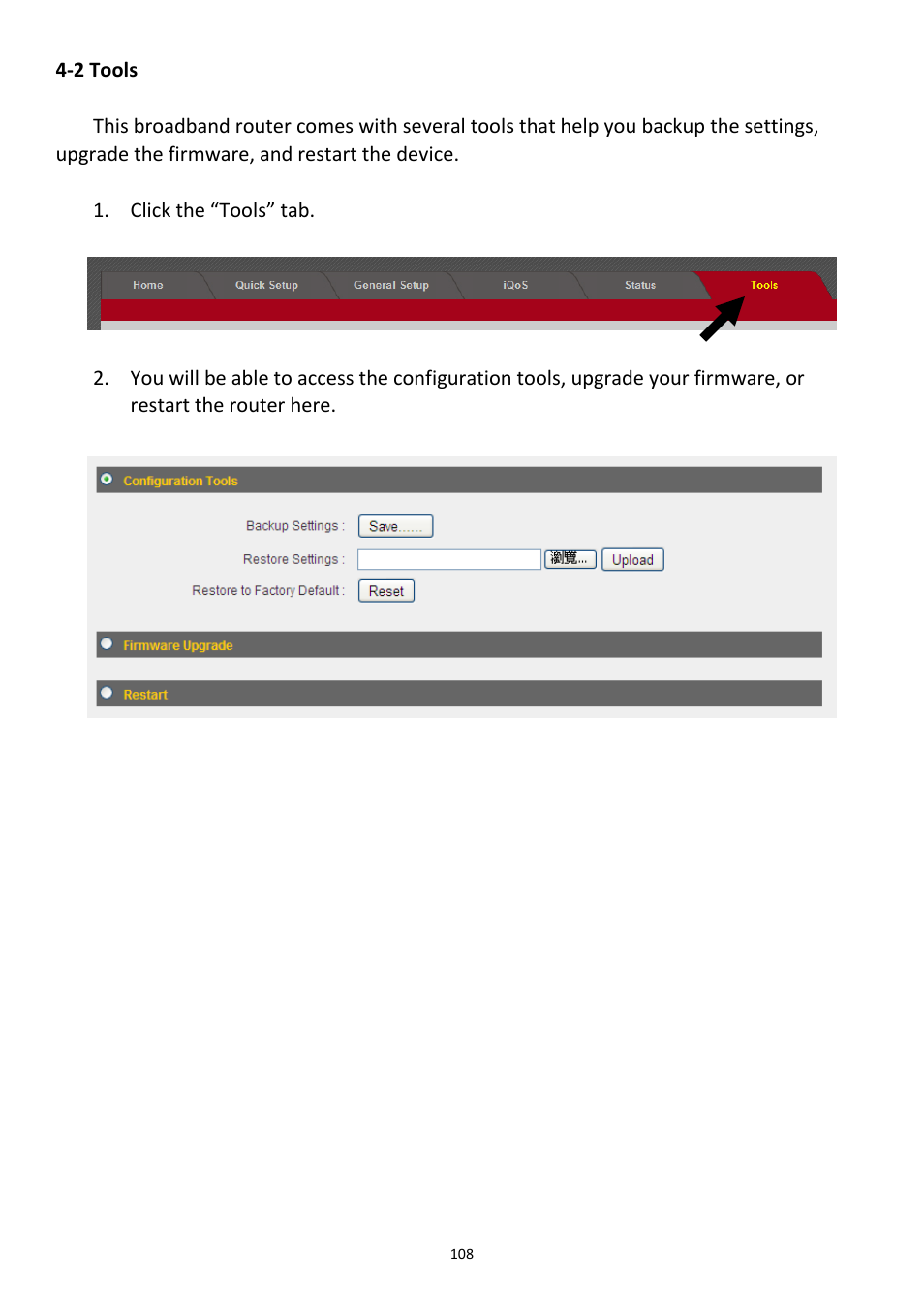 2 tools | Edimax Technology 3G-6408n User Manual | Page 109 / 113