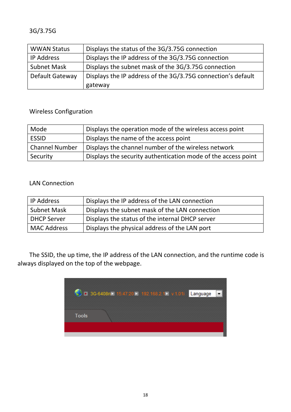Edimax Technology 3G-6408n User Manual | Page 19 / 113