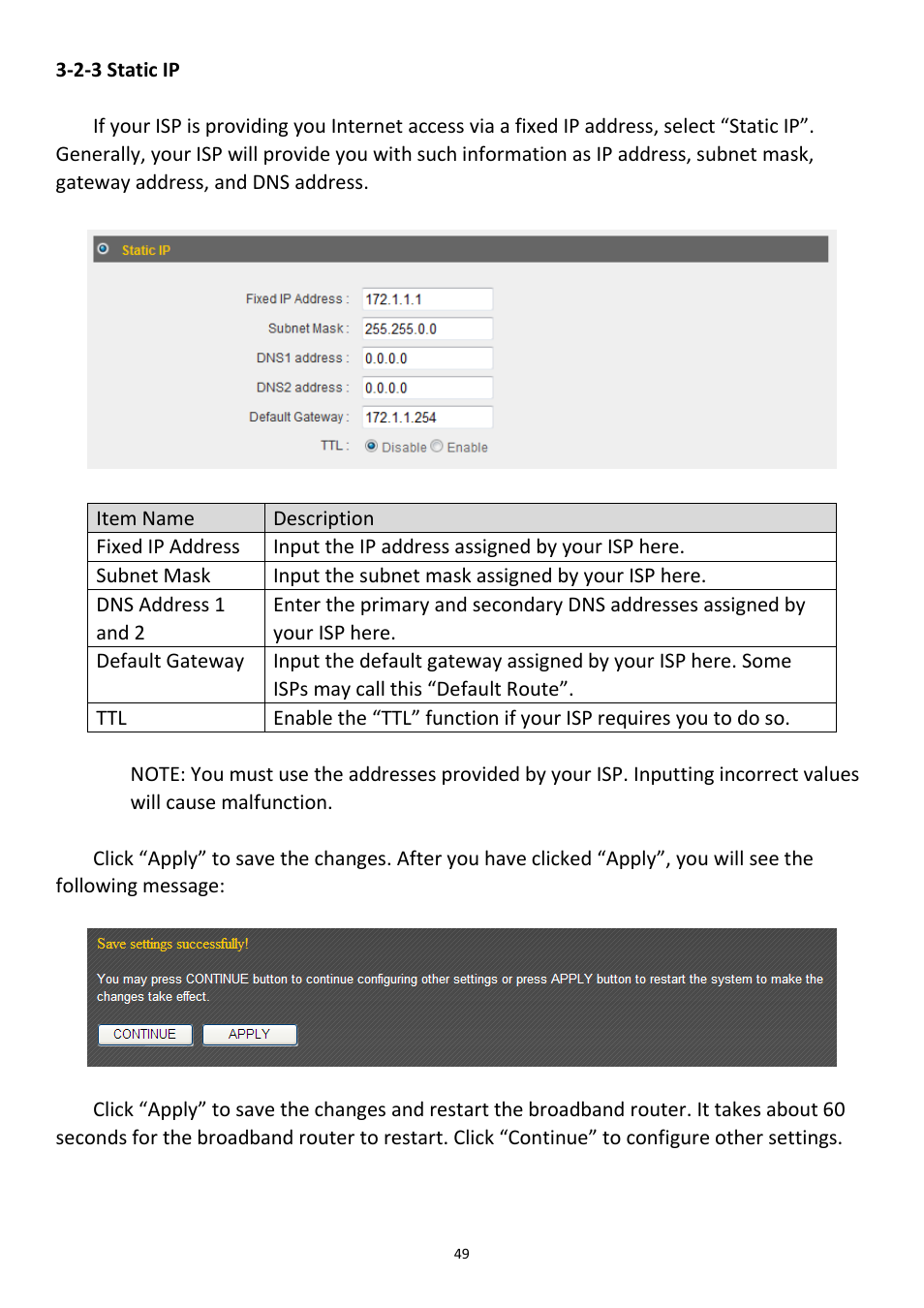 2-3 static ip | Edimax Technology 3G-6408n User Manual | Page 50 / 113