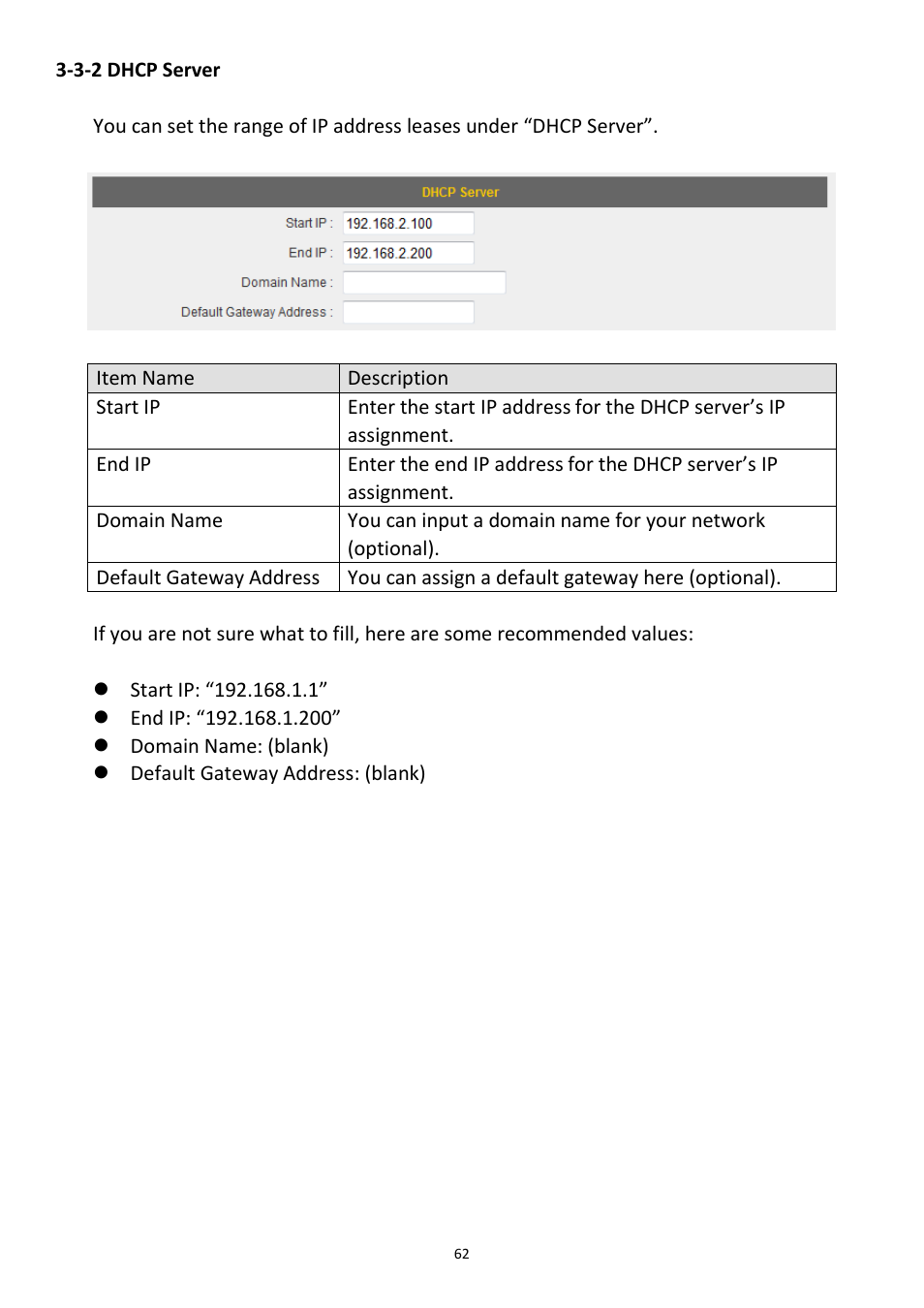 3-2 dhcp server | Edimax Technology 3G-6408n User Manual | Page 63 / 113