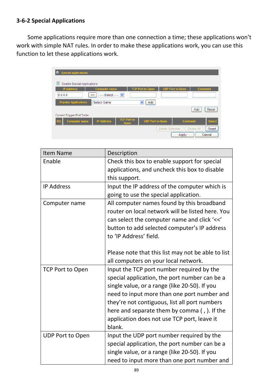 6-2 special applications | Edimax Technology 3G-6408n User Manual | Page 90 / 113