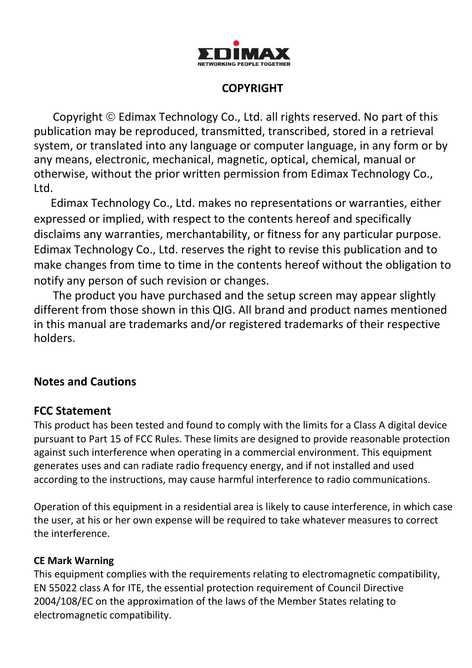 Edimax Technology ES-1024 User Manual | Page 2 / 6