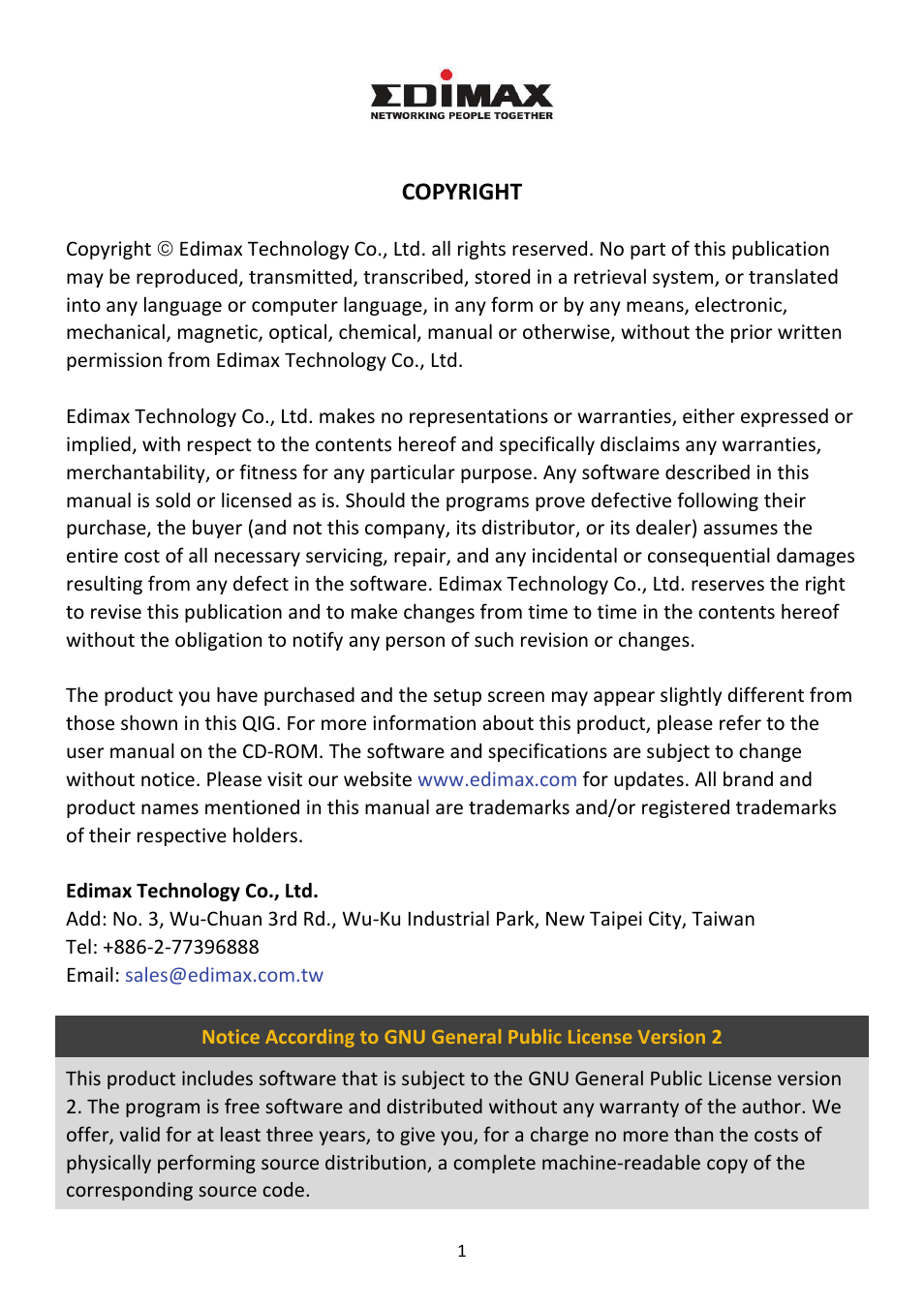 Edimax Technology IC-3015Wn User Manual | Page 2 / 13