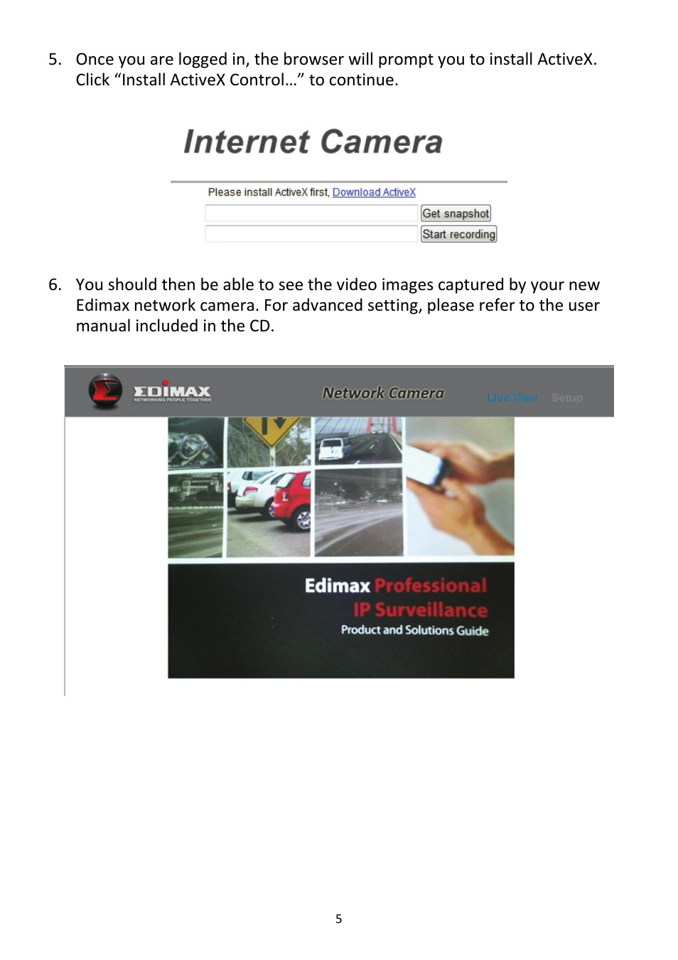 Edimax Technology IC-3015Wn User Manual | Page 6 / 13