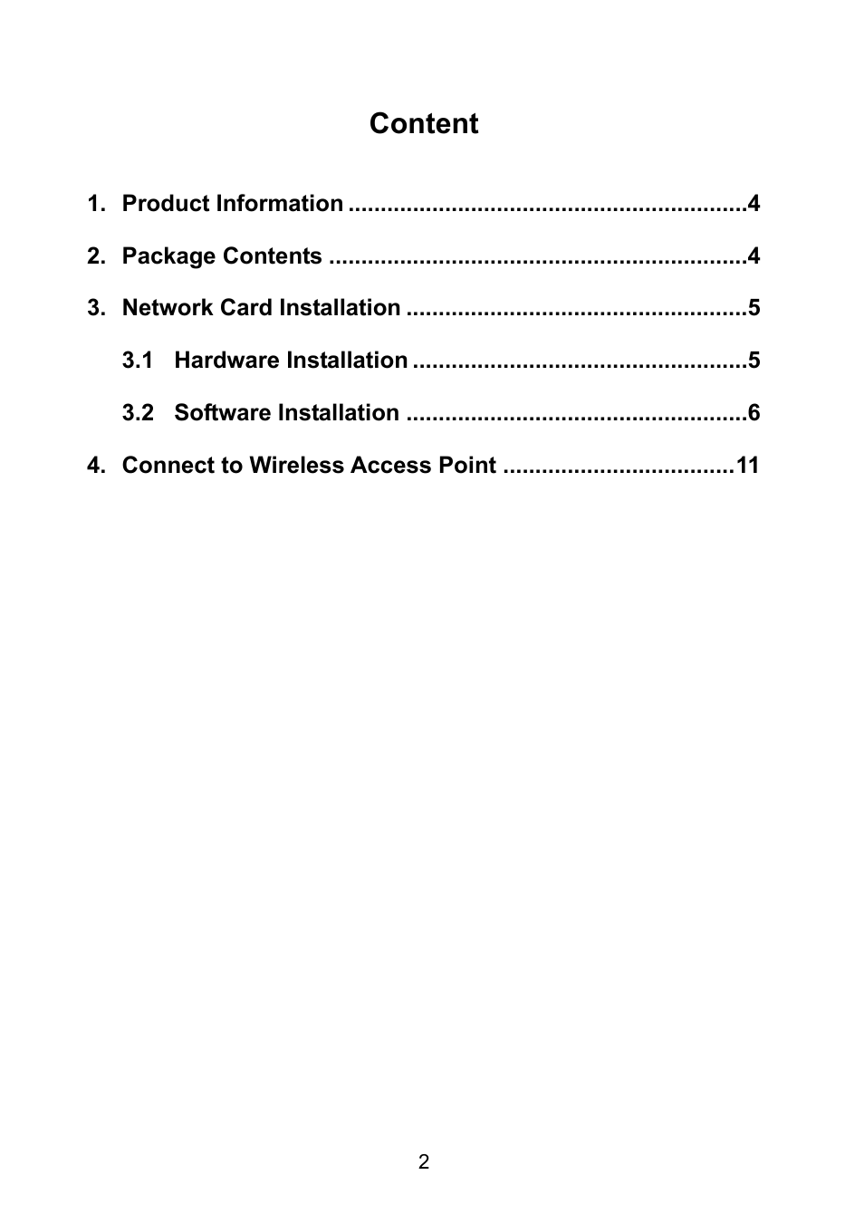 Content | Edimax Technology EW-7722UTn User Manual | Page 3 / 16