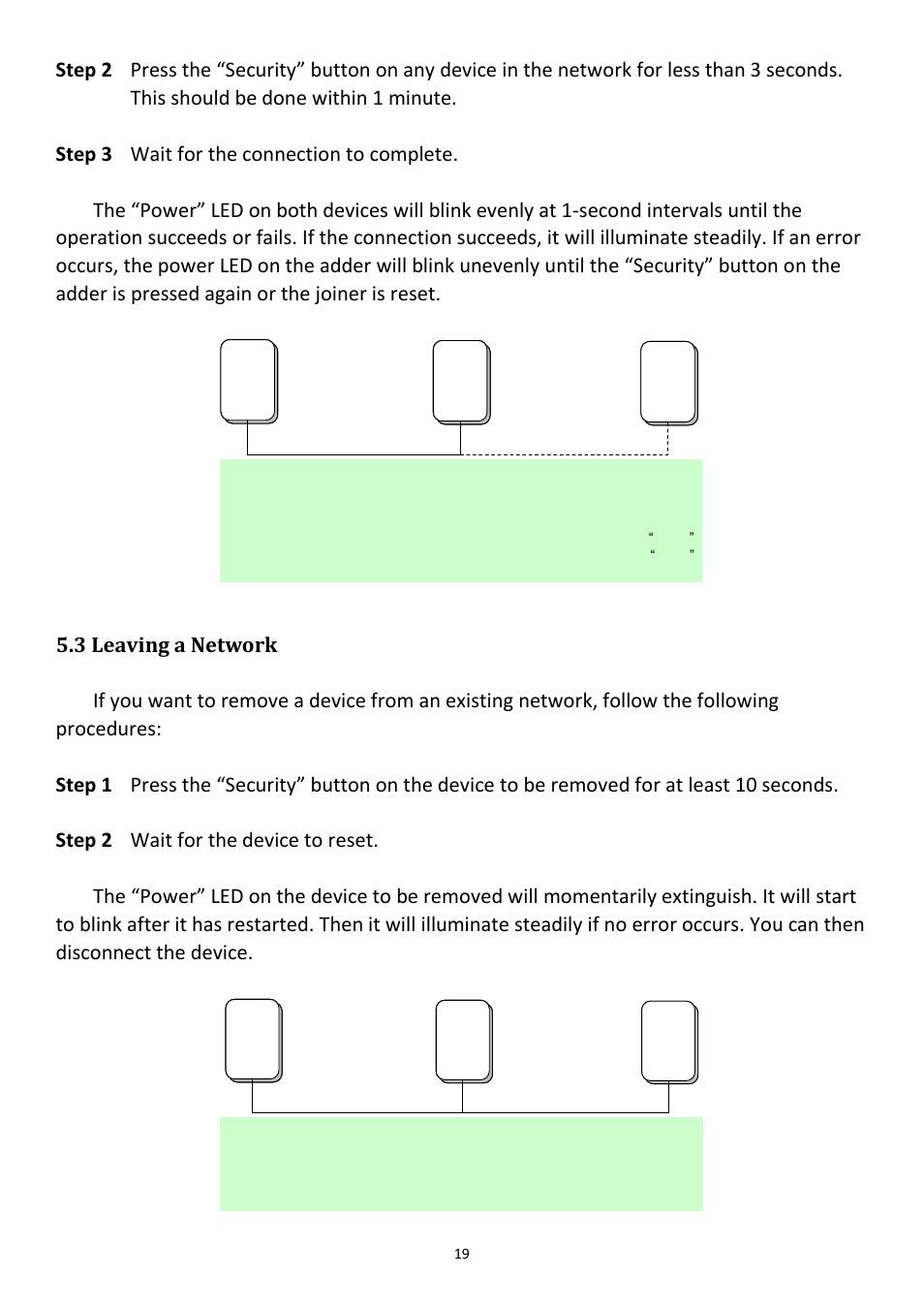 3 leaving a network | Edimax Technology HP-5001k User Manual | Page 20 / 22