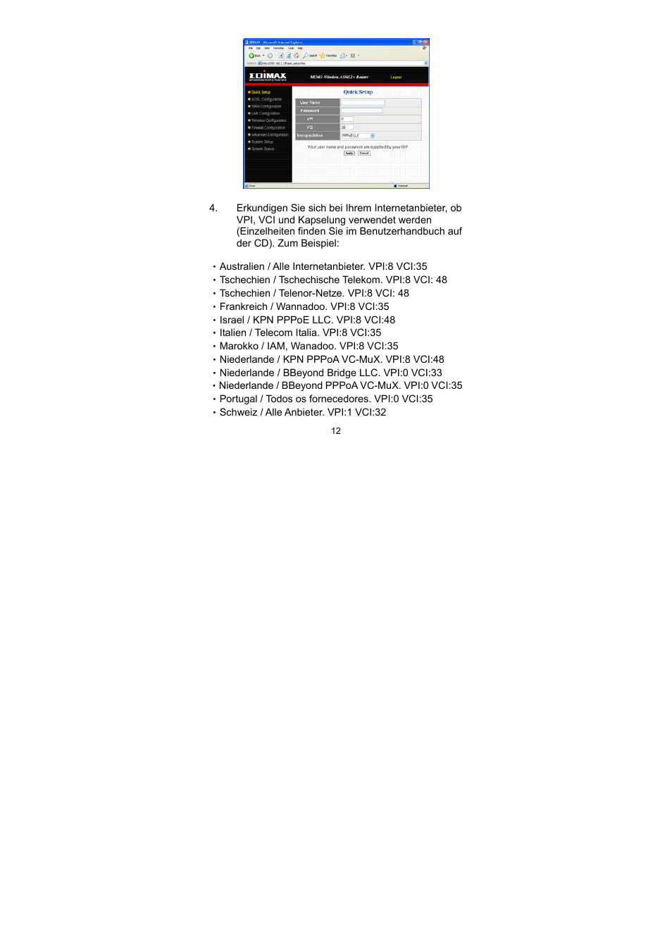 Edimax Technology AR-7064Mg+ User Manual | Page 13 / 50