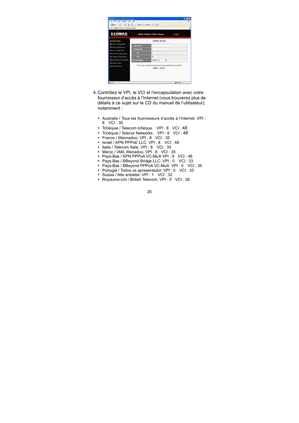 Edimax Technology AR-7064Mg+ User Manual | Page 21 / 50