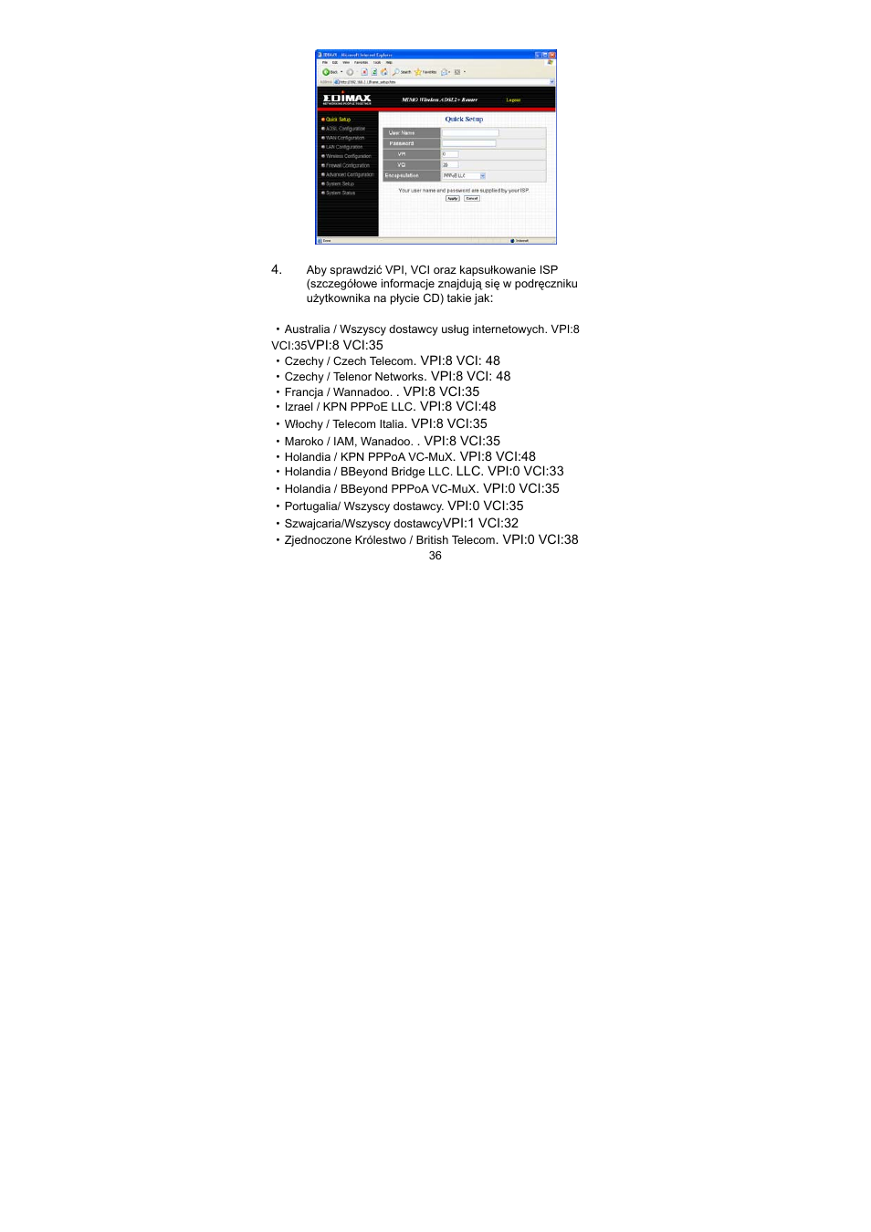 Edimax Technology AR-7064Mg+ User Manual | Page 37 / 50