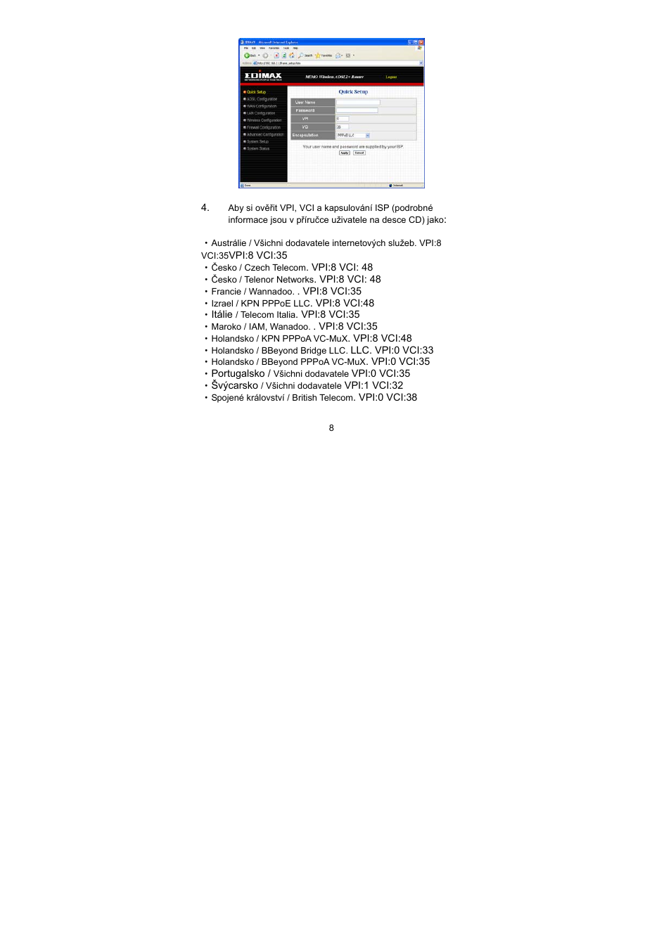 Edimax Technology AR-7064Mg+ User Manual | Page 9 / 50