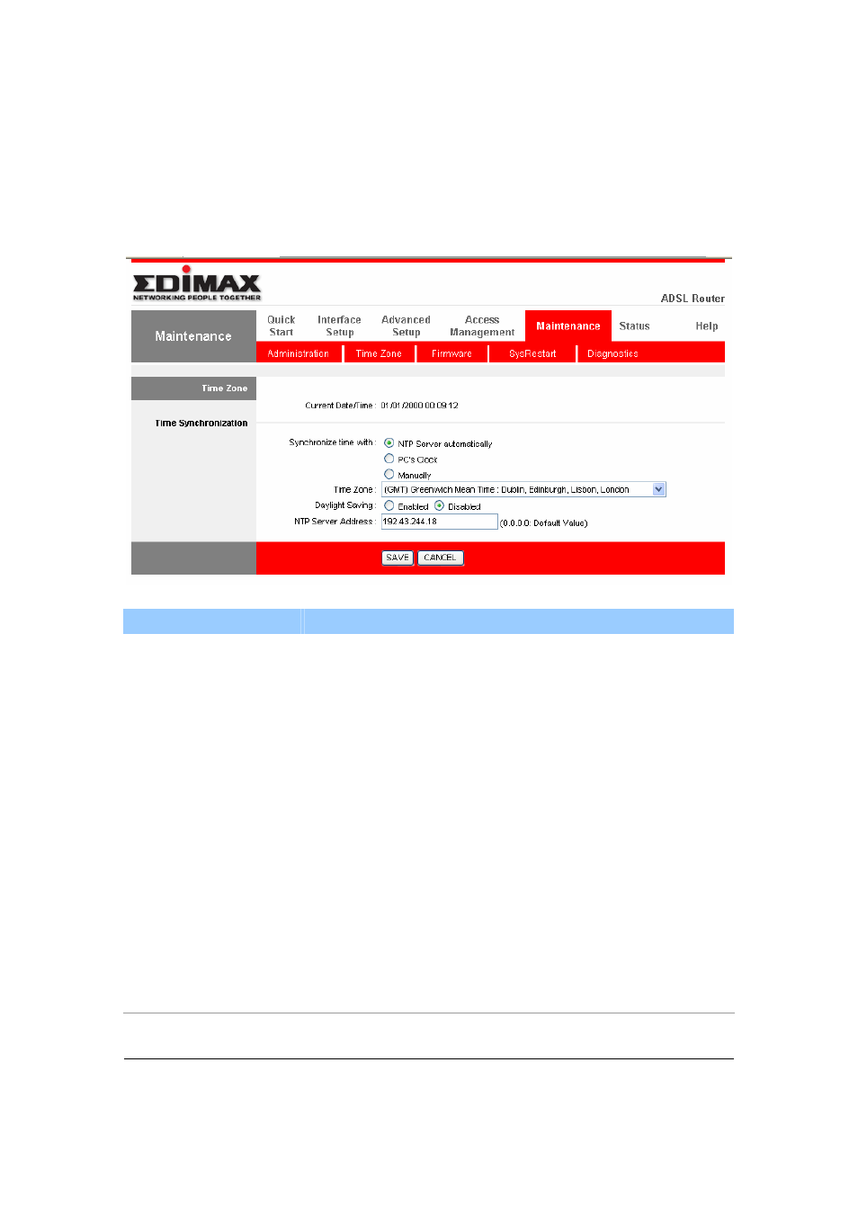 Time zone | Edimax Technology AR-7084gB User Manual | Page 70 / 86