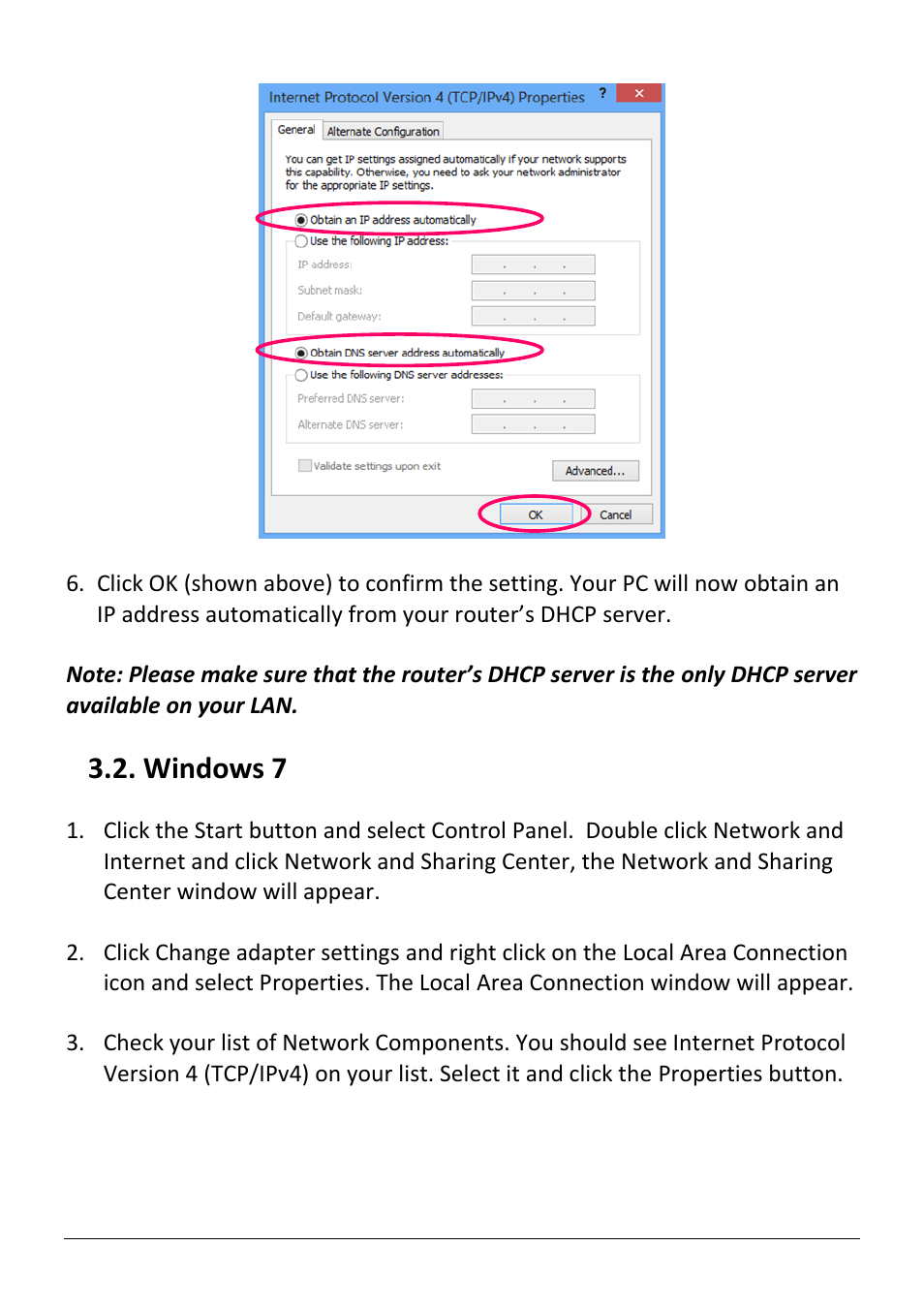 Indows, Windows 7 | Edimax Technology AR-7186WnB User Manual | Page 20 / 92