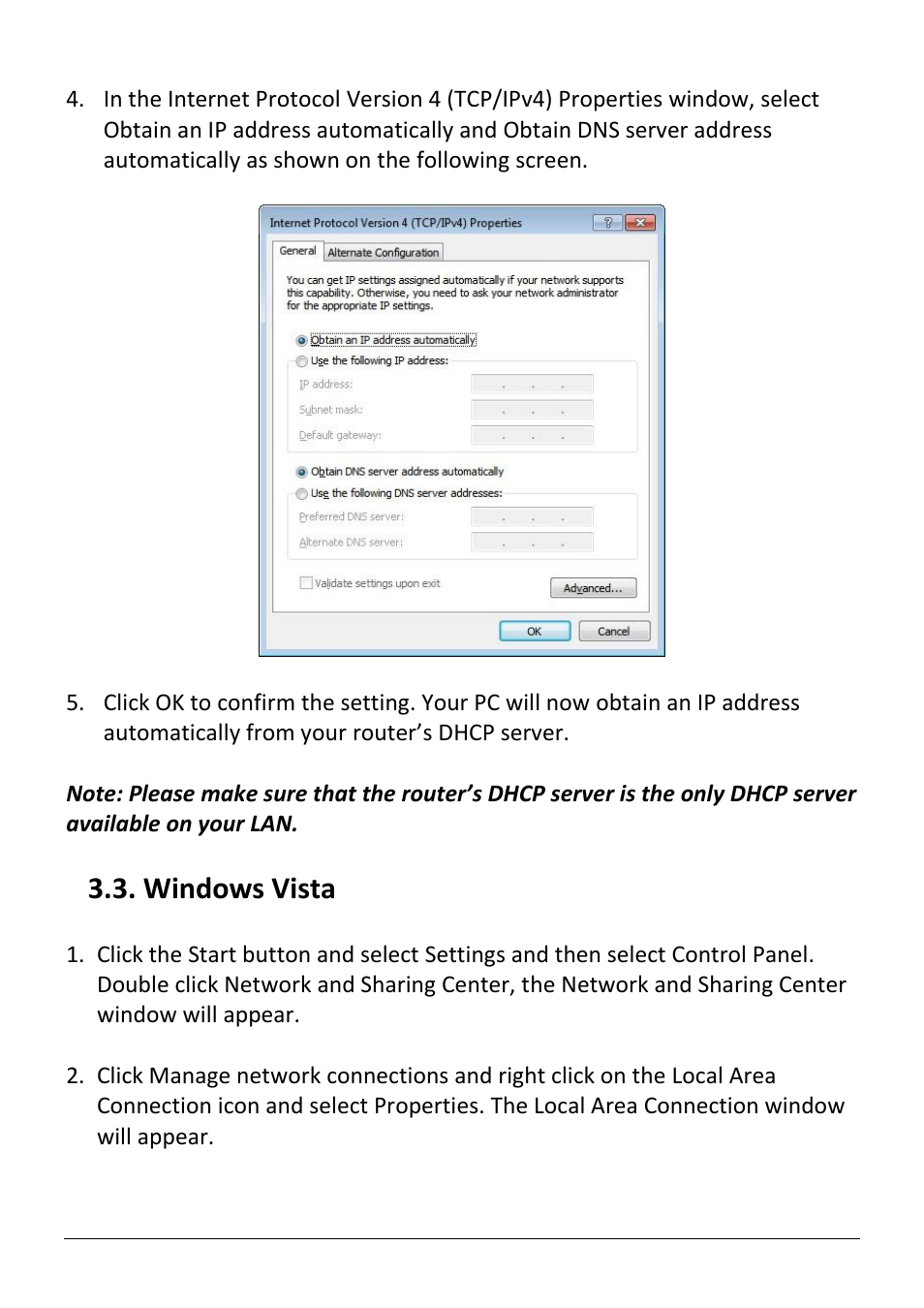 Indows, Ista, Windows vista | Edimax Technology AR-7186WnB User Manual | Page 21 / 92