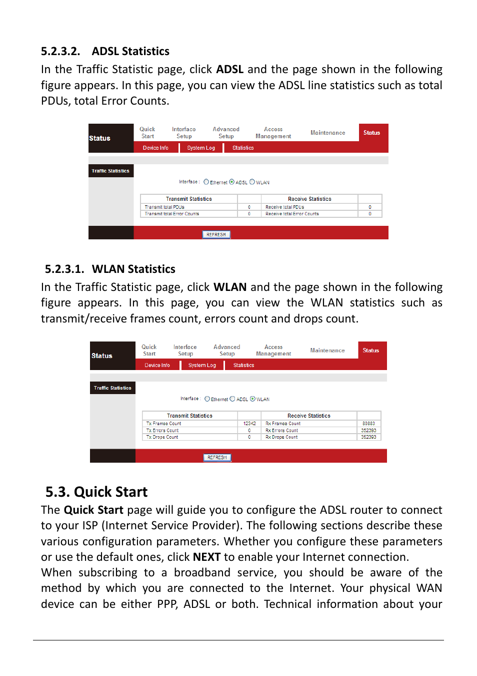 Uick, Tart, Quick start | Edimax Technology AR-7186WnB User Manual | Page 40 / 92