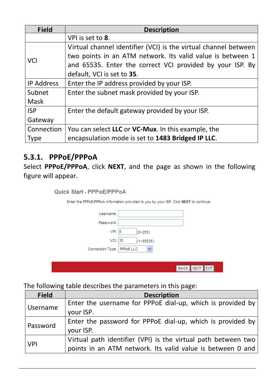 Pppoe/pppoa | Edimax Technology AR-7186WnB User Manual | Page 46 / 92