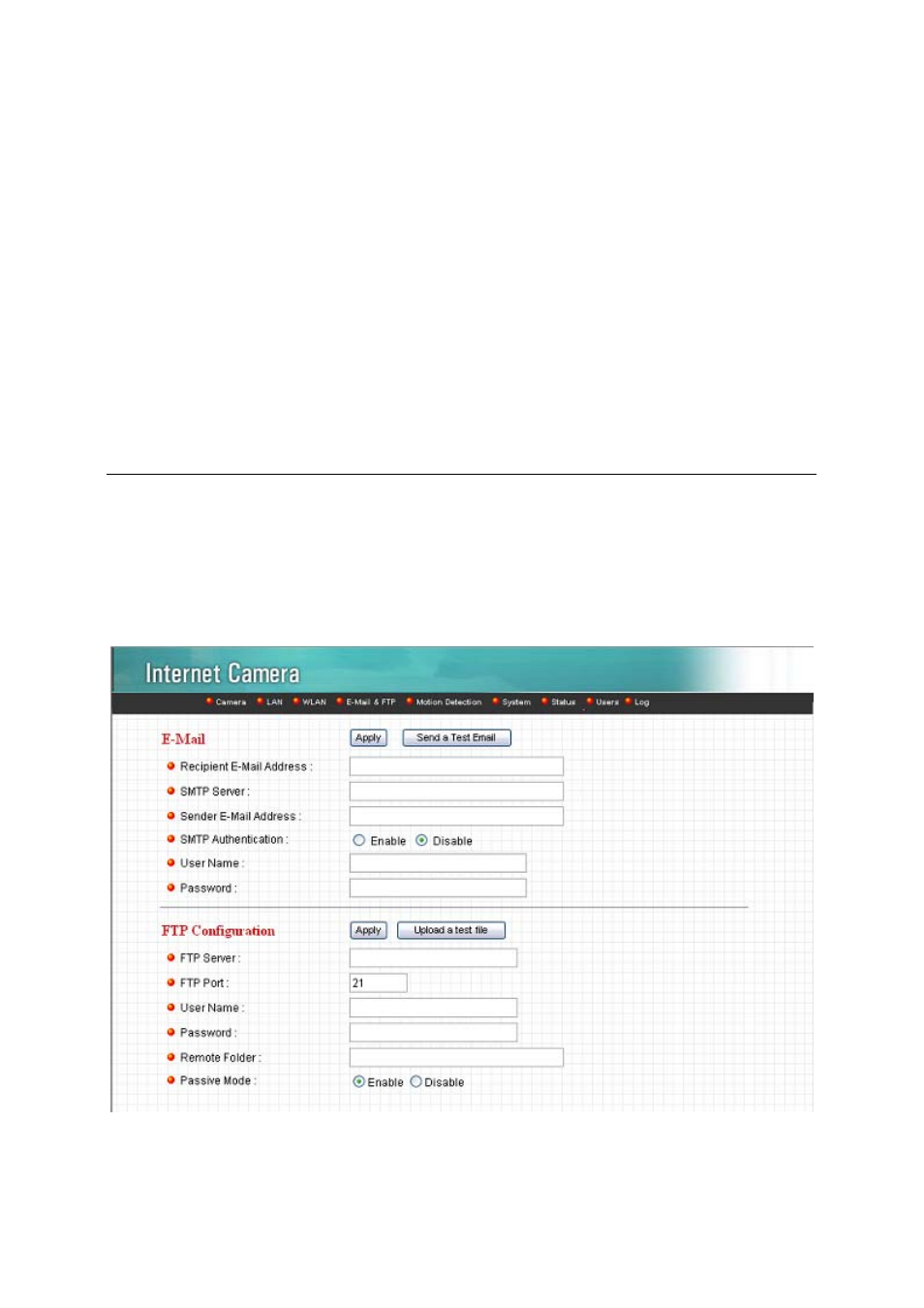 E-mail and ftp | Edimax Technology IC-1510Wg User Manual | Page 62 / 84