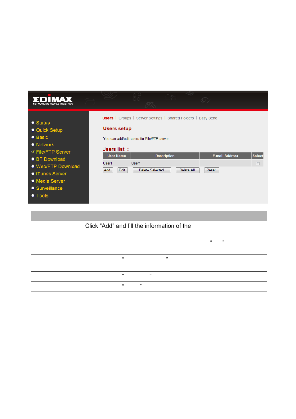Edimax Technology NS-1500n User Manual | Page 41 / 112