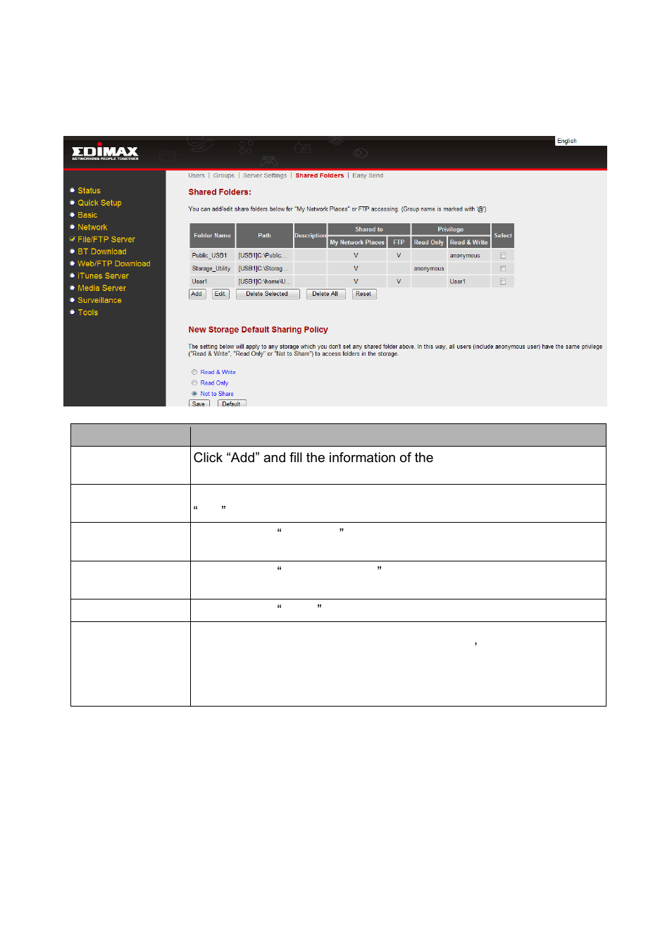 Edimax Technology NS-1500n User Manual | Page 47 / 112