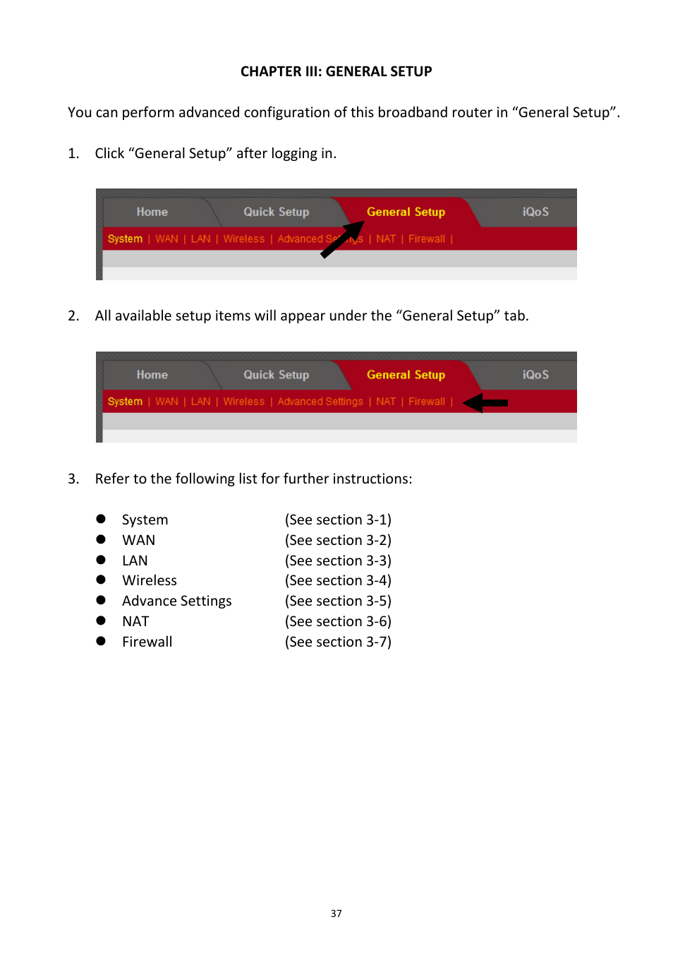 Chapter iii: general setup | Edimax Technology 3G-6200nL V2 User Manual | Page 38 / 110