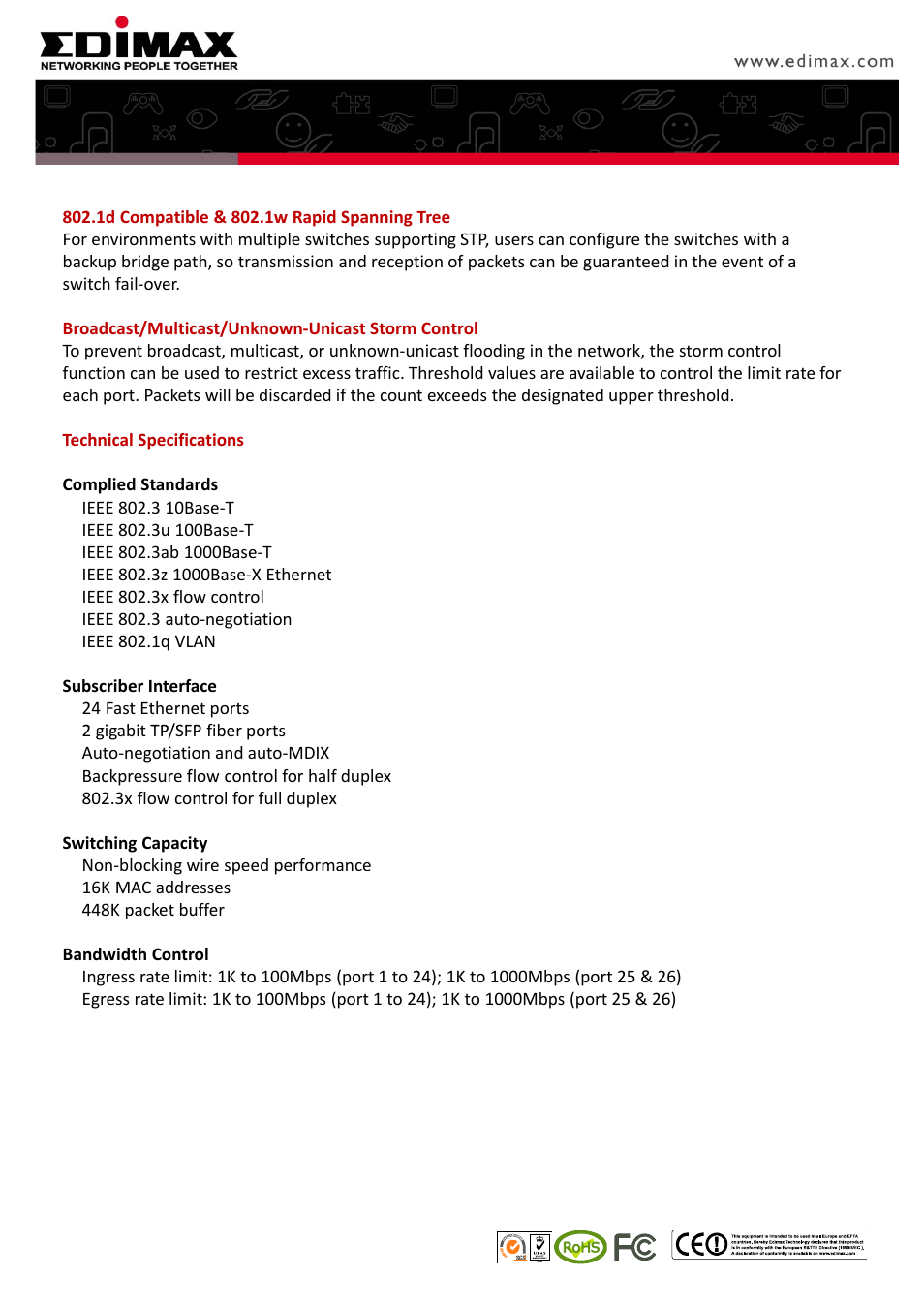 Edimax Technology ES-5226RM User Manual | Page 2 / 4